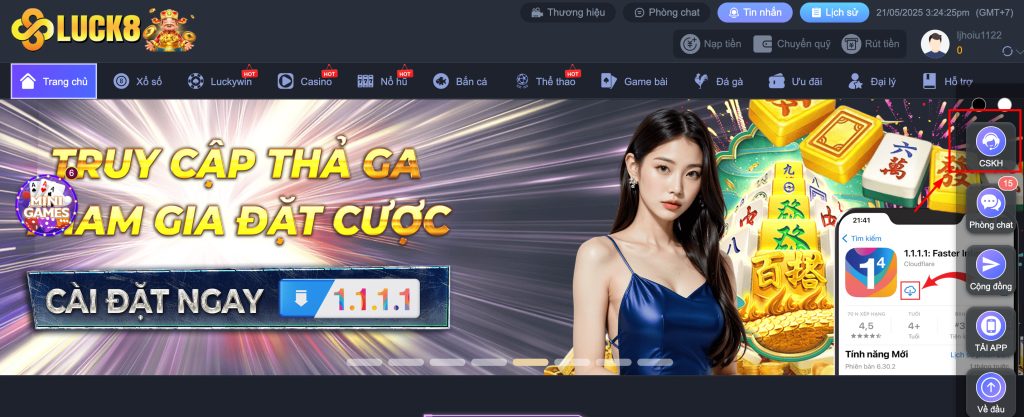 Nên liên hệ Luck8 ngay khi gặp sự cố